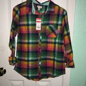 Rainbow flannel